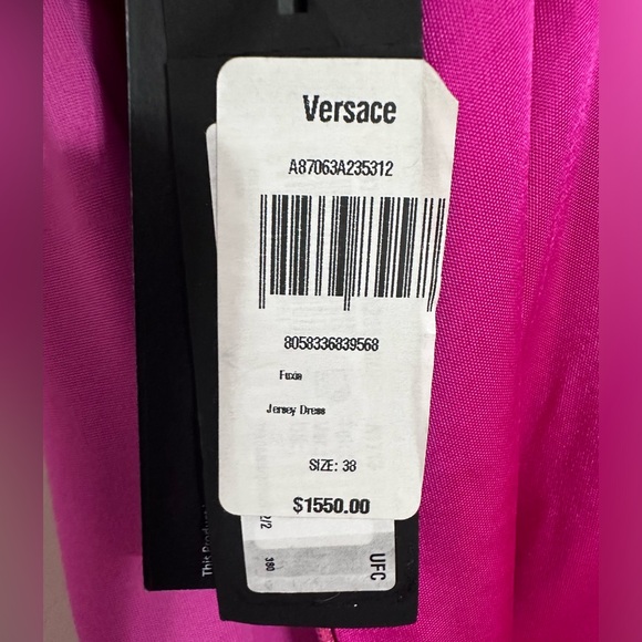 Versace Abito Donna Jersey Dress - Picture 10 of 12